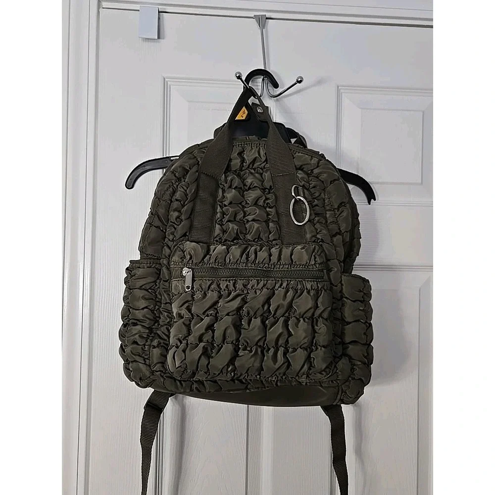 Wild Fable Green‎ Quilted Backpack